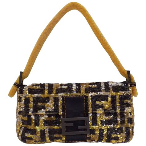 fendi bag sequin|fendi denim baguette.